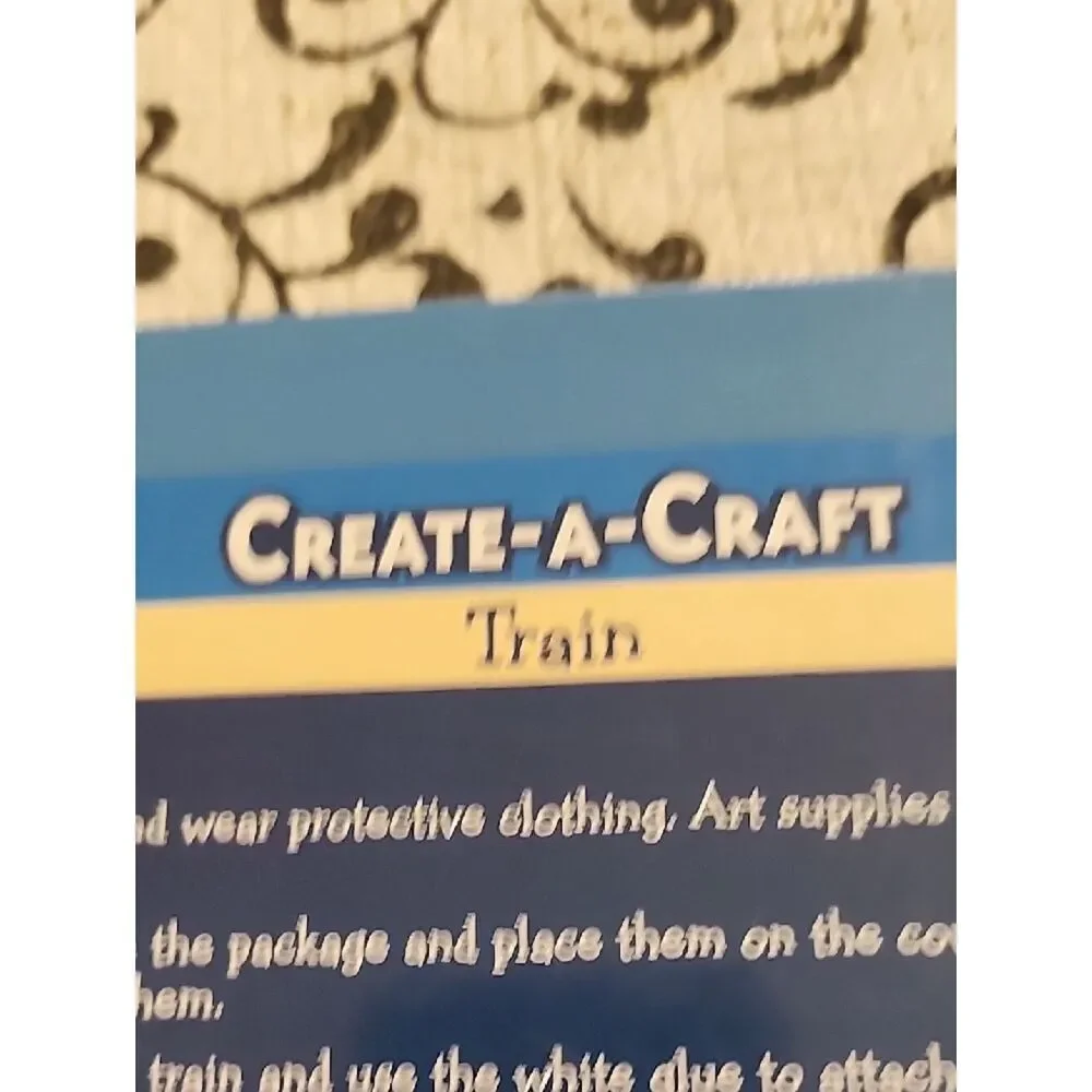 Melissa & Doug Create -A-Craft Wooden Train Craft Kit